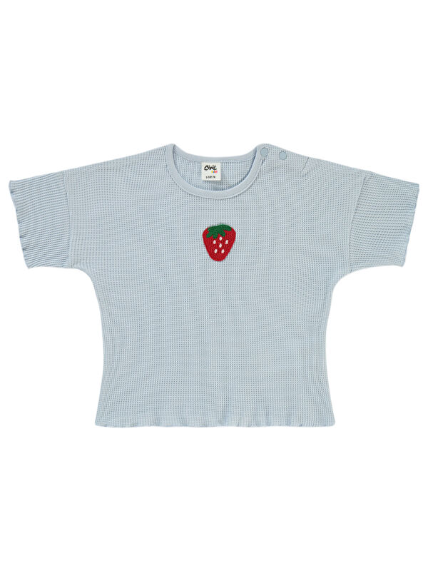 Civil Baby Kız Bebek Tişört 6-18 Ay Mavi