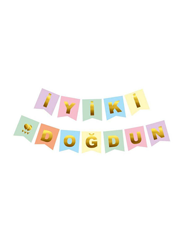 Le Mabelle Çok Renkli İyi Ki Doğdun Flama Banner