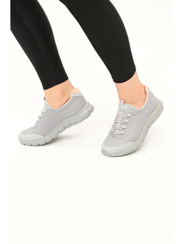 DAR KALIP Buz Pembe Fileli Hafif Esnek Kadın Spor Ayakkabı Flexible G - Görsel 4