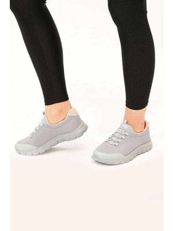 DAR KALIP Buz Pembe Fileli Hafif Esnek Kadın Spor Ayakkabı Flexible G - Görsel 5