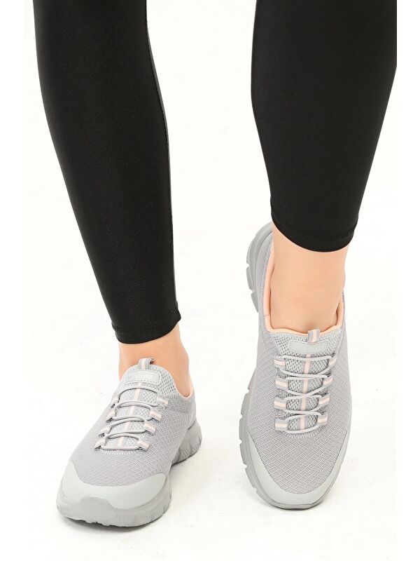 DAR KALIP Buz Pembe Fileli Hafif Esnek Kadın Spor Ayakkabı Flexible G - Görsel 6