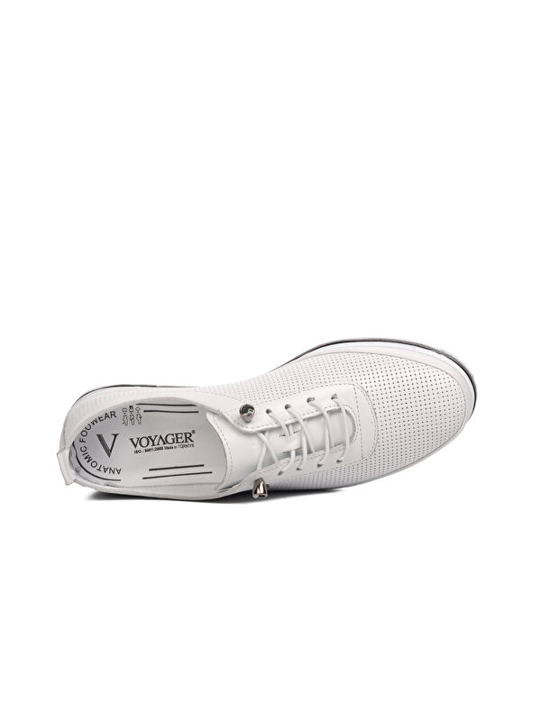 DAR KALIP Beyaz Hakiki Deri Anatomik Kadın Casual Ayakkabı 7876 Z - Görsel 6