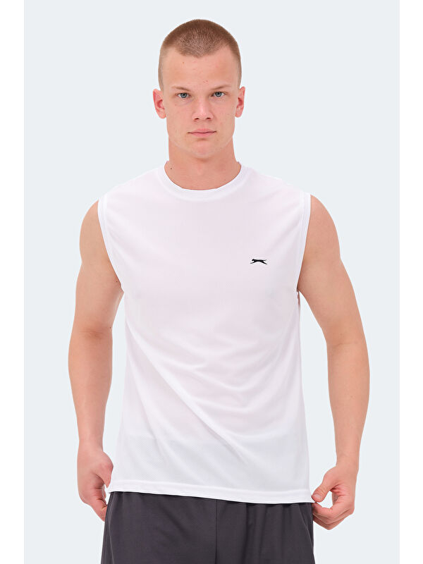 SLAZENGER RAJYA Erkek Beyaz Tişört