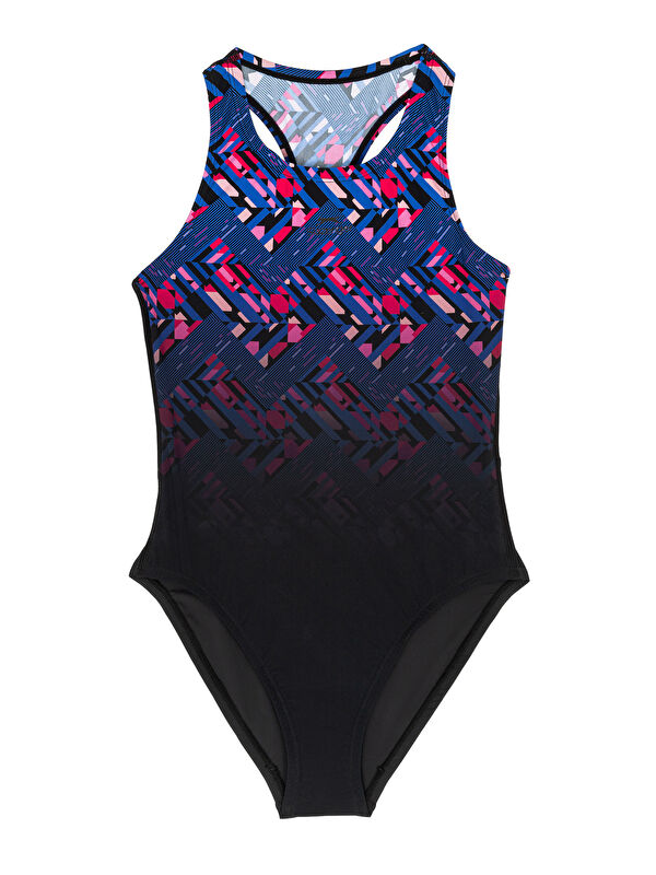 SLAZENGER Sports Back Kız Çocuk Siyah Mayo