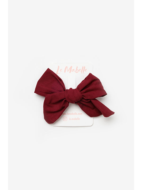 Le Mabelle Bordo Fiyonk Kız Çocuk Klips Toka