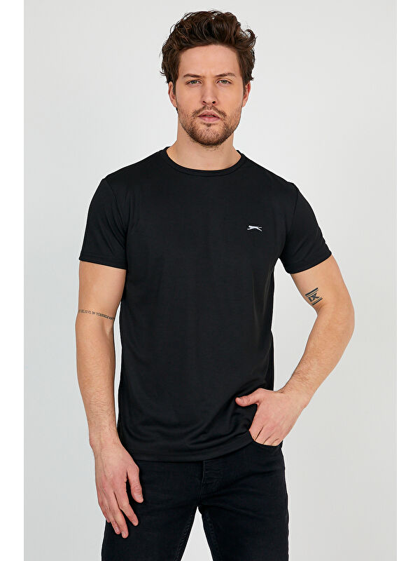 SLAZENGER REPUBLIC Erkek Tişört Siyah