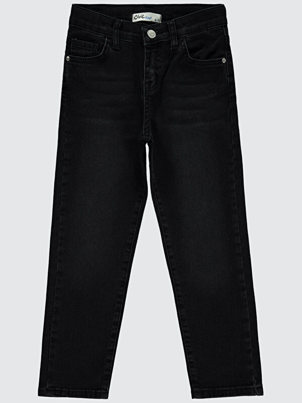 Civil Boys Erkek Çocuk Jean Pantolon 6-9 Yaş Siyah