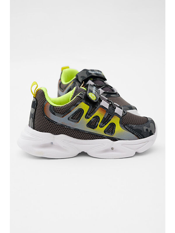 Tonny Black Çok Renkli Tonny Black Rahat Kalip Çocuk Unisex Işıklı Cırtlı Ayakkabı