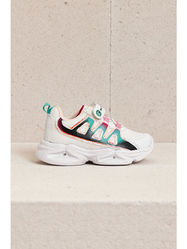 Tonny Black Çok Renkli Tonny Black Rahat Kalip Çocuk Unisex Işıklı Cırtlı Ayakkabı