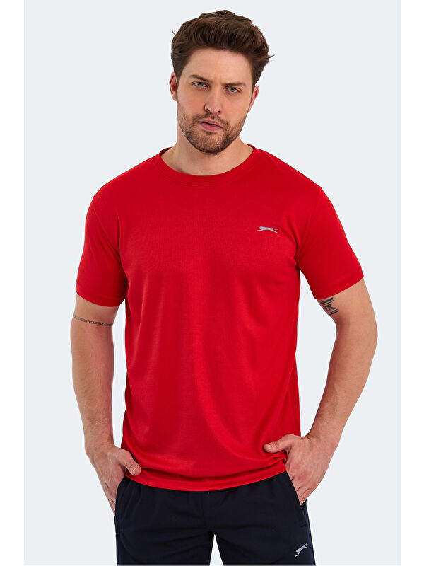 SLAZENGER REPUBLIC Erkek Tişört Kırmızı
