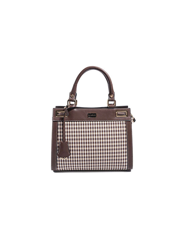 Silver Polo Kadın SP1174-M191 SILVER POLO El Çantası Kahve Sarı-Kahve