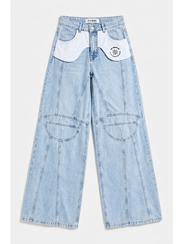 It's Basic Kadın Ice Palazzo Fit Özel Tasarım Denim Jean