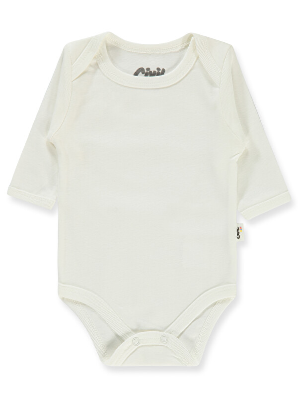 Civil Baby Çıtçıtlı Badi 1-3 Yaş Beyaz