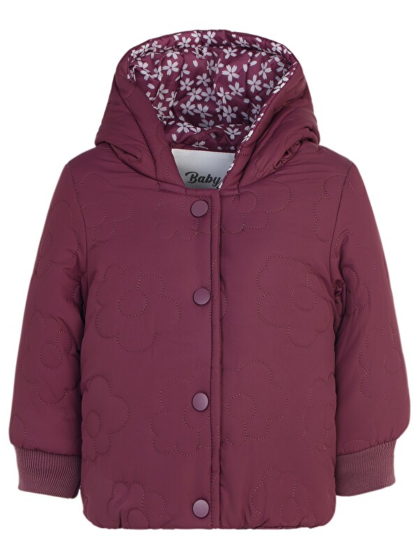 Civil Baby Çiçek Kapitone 6-18 Ay Mont - Lila 18-24 Ay