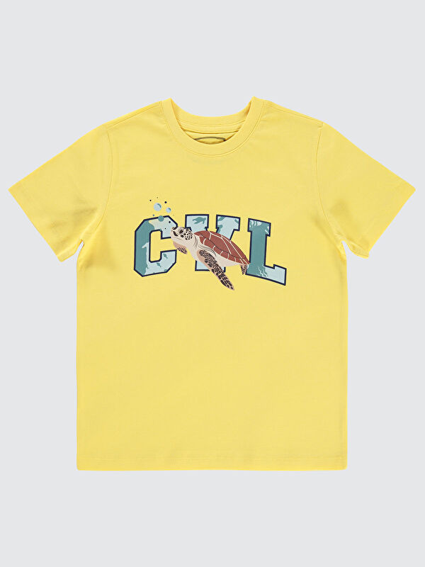 Civil Boys Erkek Çocuk Tişört 10-13 Yaş Sarı