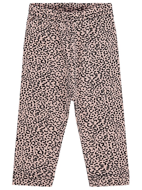 Civil Baby Leopar Baskılı 6-18 Ay Tayt - Siyah