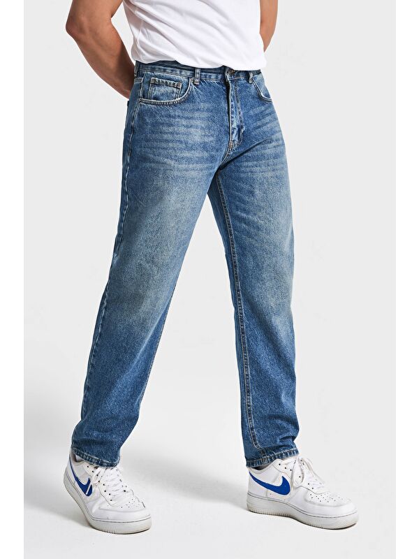It's Basic Erkek T.Kot Rengi 2w5-32 SC34 Straight Fit İç Boy 75cm %100 Pamuk Denim Jean