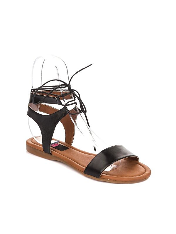 Siyah Kadın Sandalet B548397509 - Görsel 4