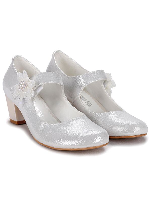 Angelina Vakko Günlük Kız Çocuk 4 Cm Topuklu Abiye Ayakkabı - Görsel 4