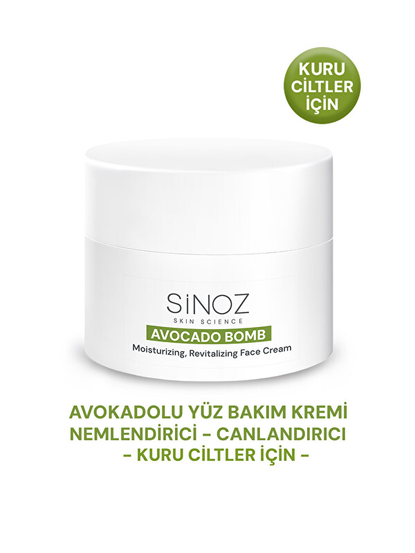 Sinoz Avokado Bomb Canlandırıcı Nemlendirici Yüz Bakım Kremi 50 Ml
