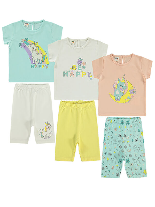 Civil Baby Kız Bebek 3'lü Takım 6-18 Ay