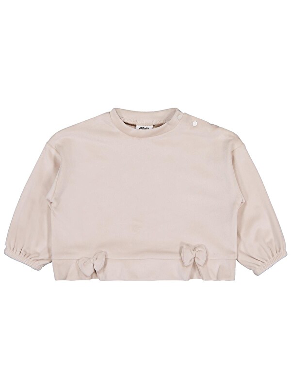 Civil Baby Fiyonklu 6-18 Ay Sweatshirt - Bej