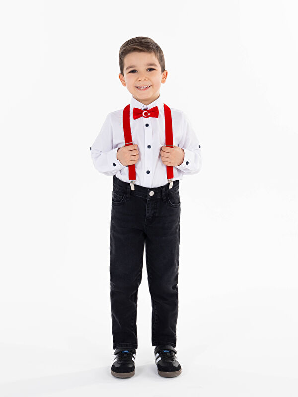 Civil Boys Erkek Çocuk Jean Pantolon 2-5 Yaş Füme