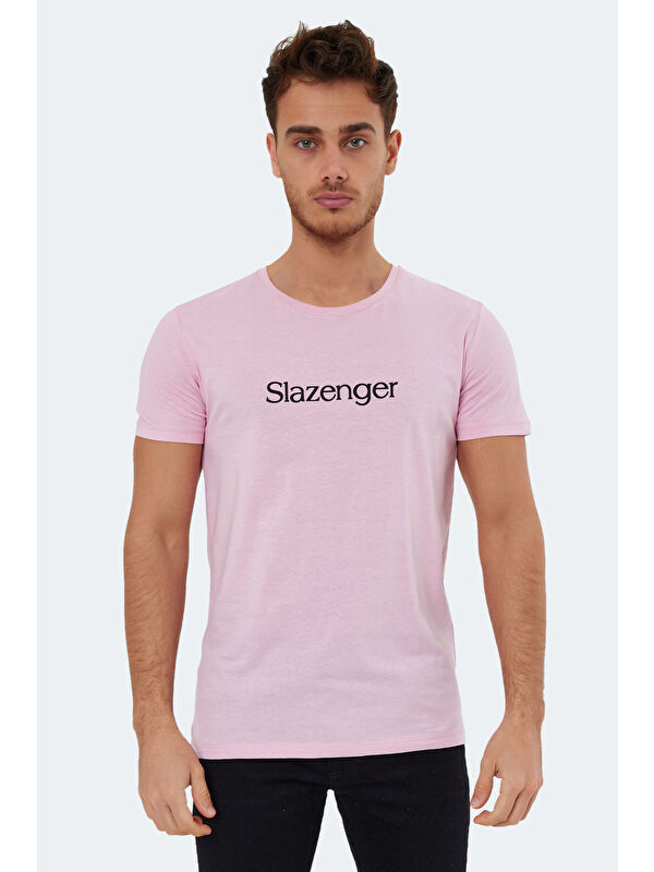 SLAZENGER SABE I Erkek Tişört Açık Pembe