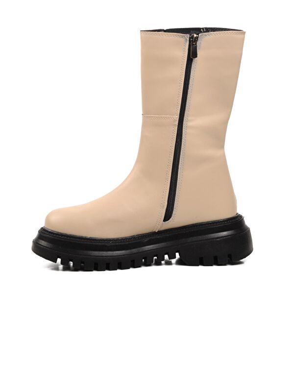 Mariet Ekru İçi Polarlı Kadın Bot - Görsel 3