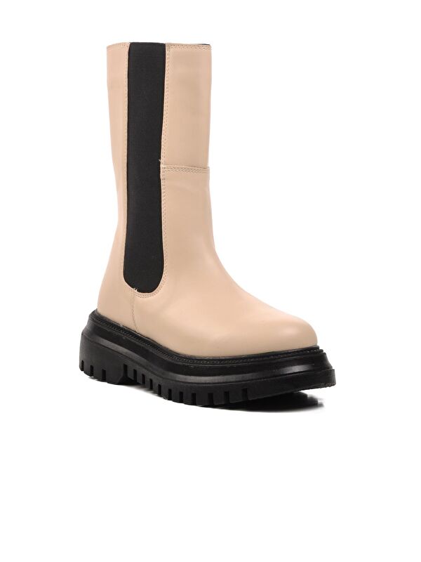 Mariet Ekru İçi Polarlı Kadın Bot - Görsel 4