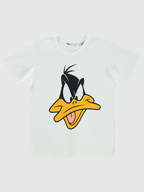 Civil Looney Tunes Erkek Çocuk Tişört 10-13 Yaş Ekru