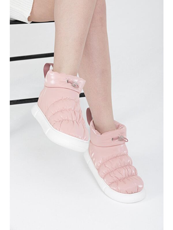 Kalın Taban Kadın Ev Botu - Görsel 5