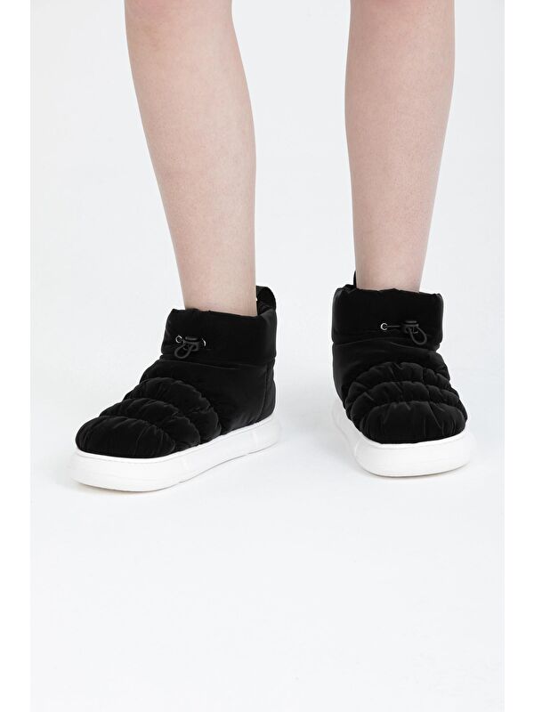 Kalın Taban Kadın Ev Botu - Görsel 5