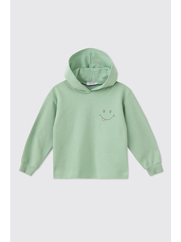 Panço Kız Bebek Mint Sweatshirt