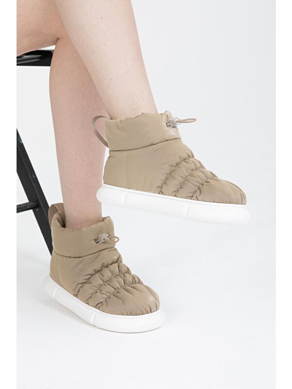 Kalın Taban Kadın Ev Botu - Görsel 6