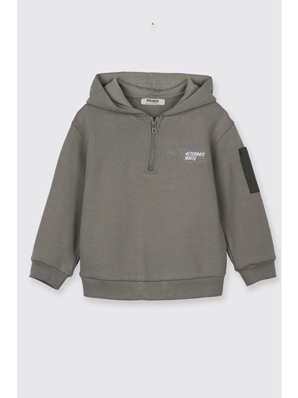 Panço Erkek Bebek Kapüşonlu Antrasit Sweatshirt