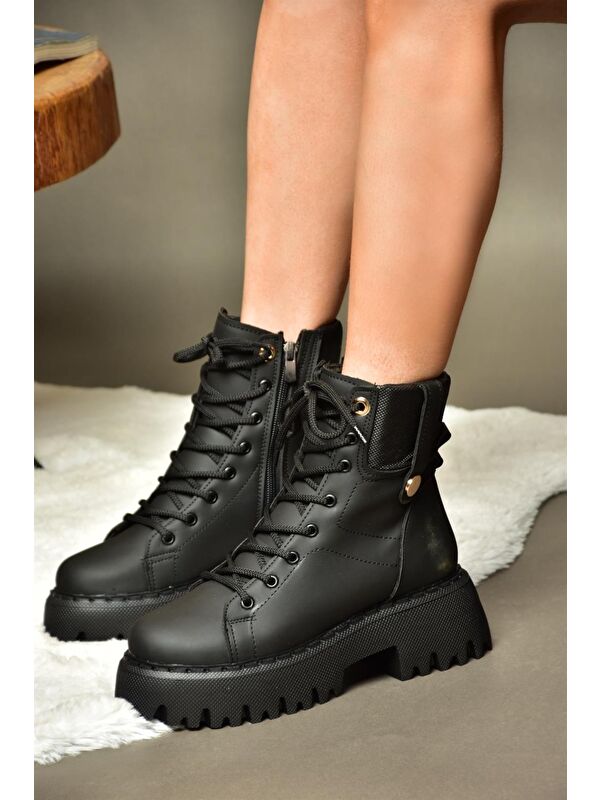 R9739701 Siyah Kadın Bot - Görsel 3