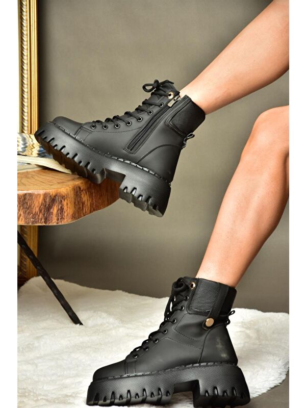 R9739701 Siyah Kadın Bot - Görsel 4