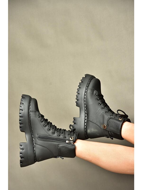 R9739701 Siyah Kadın Bot - Görsel 5