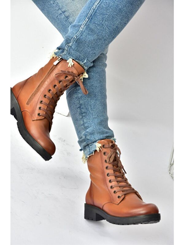 Fox Shoes Kahverengi Fox Shoes Taba N5554001 Kadın Bot