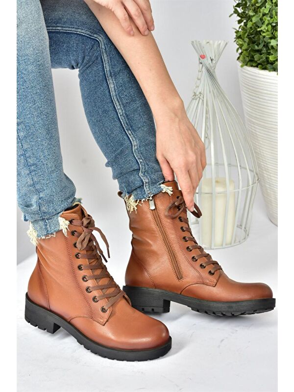 Fox Shoes Kahverengi Fox Shoes Taba N5554001 Kadın Bot