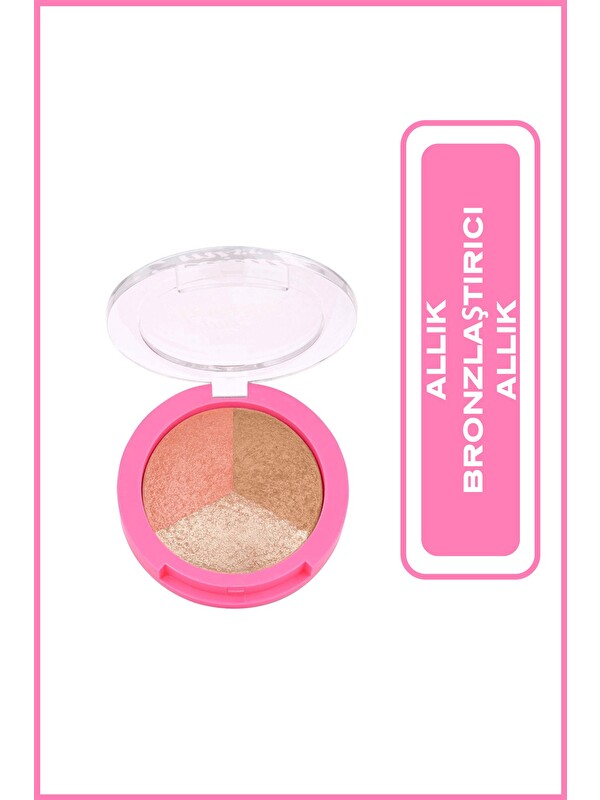 GOLDEN ROSE Miss Beauty Glow Baked Trio Aydınlatıcı