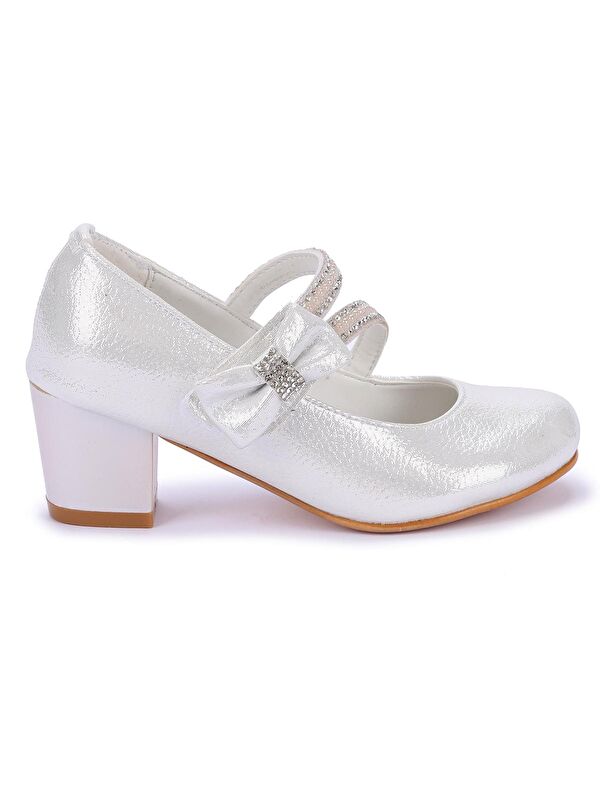 Aisha Vakko Günlük Kız Çocuk 4 Cm Topuklu Abiye Ayakkabı - Görsel 5