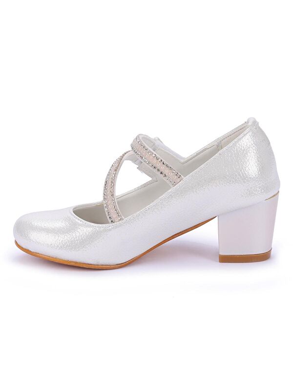 Aisha Vakko Günlük Kız Çocuk 4 Cm Topuklu Abiye Ayakkabı - Görsel 6