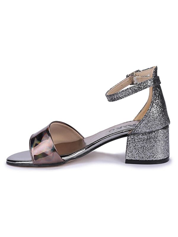 Sheila Ayna Kum Günlük Kız Çocuk 3 Cm Topuklu Sandalet Abiye Ayakkabı - Görsel 5