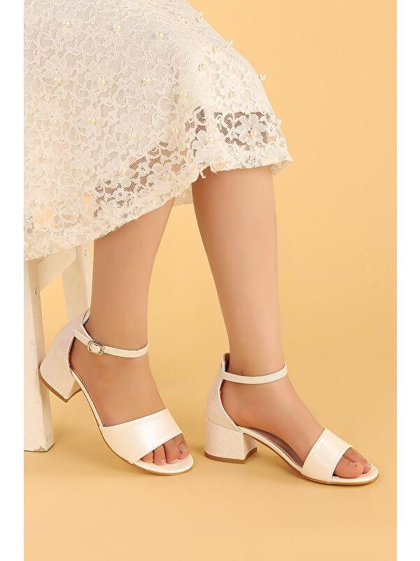 Kız Çocuk 4 Cm Topuklu Sandalet - Görsel 3