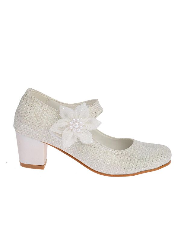 Angelina Çupra Günlük Kız Çocuk 4 Cm Topuklu Abiye Ayakkabı - Görsel 3