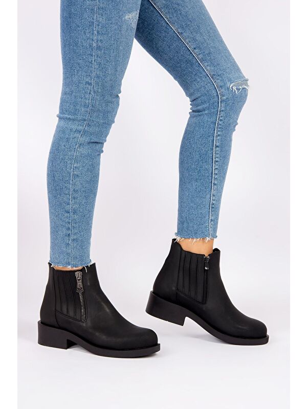 G674120609 Siyah Kadın Bot - Görsel 3