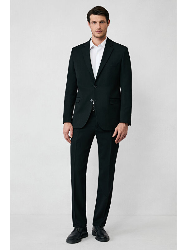Kiğılı 4 Drop Relaxed Fit Rahat Kesim Mevsimlik Mono Yaka Elastanlı Esnek Takım Elbise