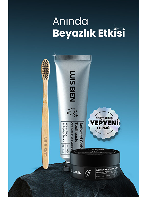 Luis Bien Diş Beyazlatma Seti + Bambu Diş Fırçası